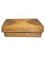 62037001_Cesta con tapa fibra natural hecha a mano 33*39*13