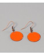 69441530_Pendientes disco de cobre naranja, 2 cm