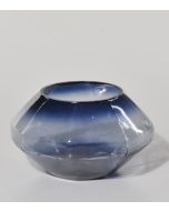 69441563_Portavelas de cristal azul ovalado, 17x10 cm
