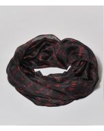 69442467_Cuello Negro Y Rojo 100% Seda 140X50 Cm