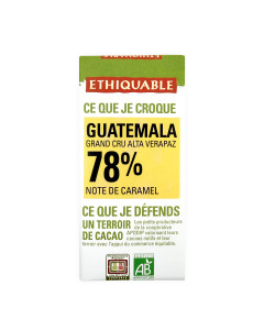 Mini tab. Choco 78% Guate. BIO 30 g(FRIO)