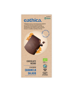 Chocolate negro eathica. Caramelo Sal BIO 100 g