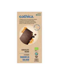 Chocolate negro eathica. Caramelo Sal BIO 100 g