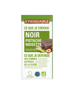 Chocolate negro Pistacho Avellana BIO 100g (14/9)
