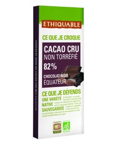 95950285_Tableta cacao Crudo 82% Ecuador BIO 80 g
