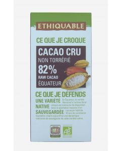 95950367_Tableta cacao Crudo 82% Ecuador BIO 80 g