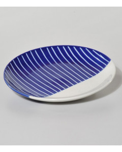 69442487_Plato De Rayas Azules 19 Cm