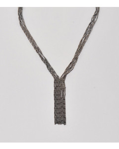 69442614_Collar perlas de vidrio oscuro