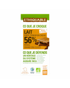 95950323_Chocolate con Leche 56% cacao Perú BIO 100 g