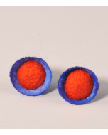 69441233_Pendientes de seda rojos y azules 1,5 cm