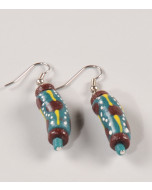 69441528_Pendientes de cuentas de vidrio reciclado, 5 cm