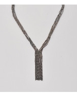 69442614_Collar perlas de vidrio oscuro